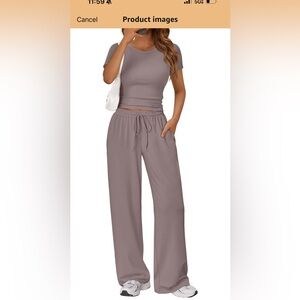 Trendy queen 2 piece set rose taupe